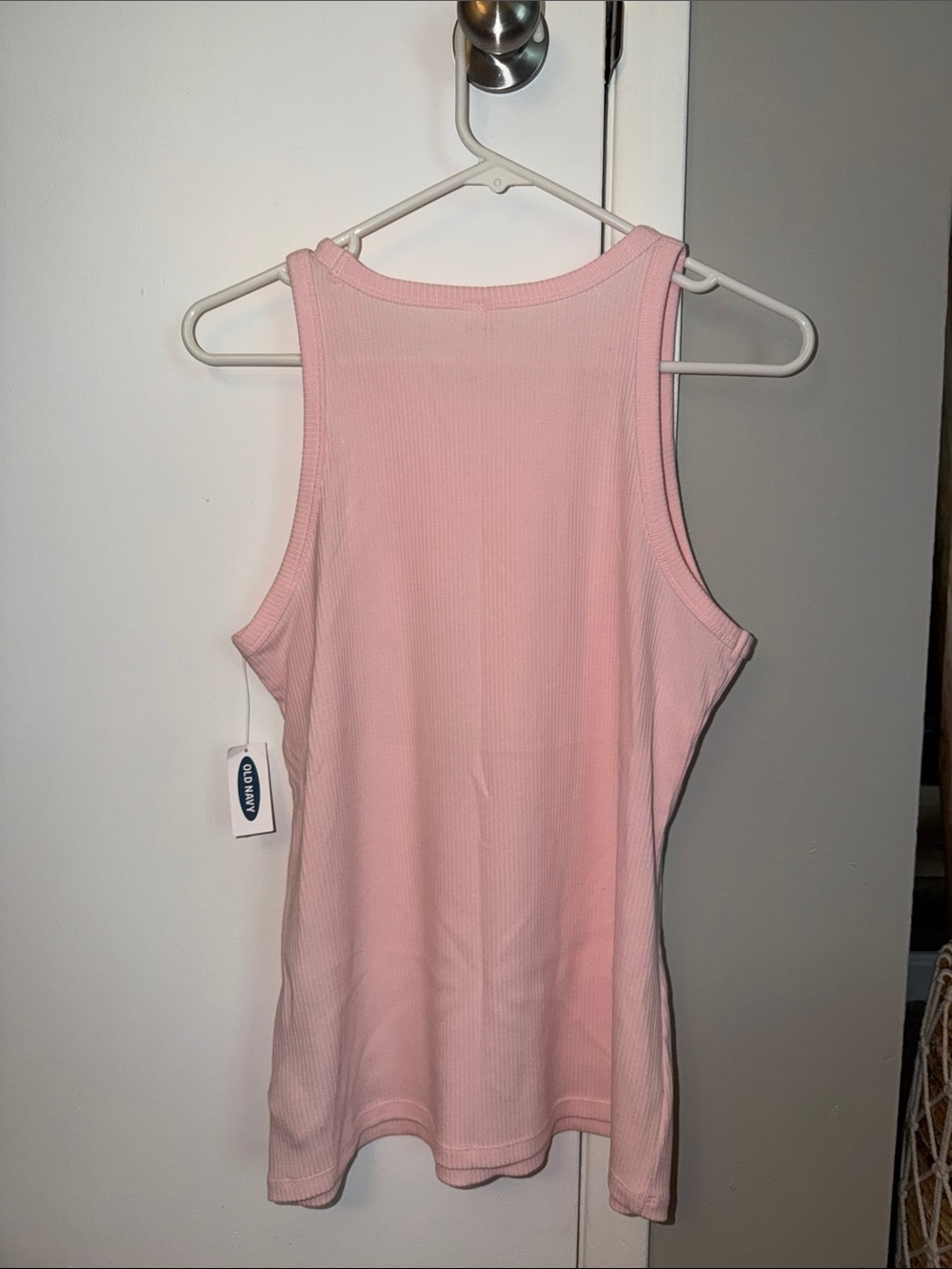 Old Navy Pink Ribbed Tank Top - Picture 2 of 3